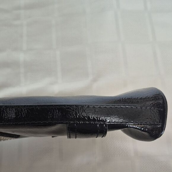 Guess Clutch Black Handbag with Silver Accents - Picture 5 of 16